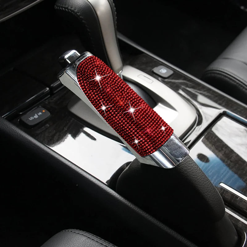 Universal Crystal Car Handbrake Cover - Glamorous Grip for Your Ride